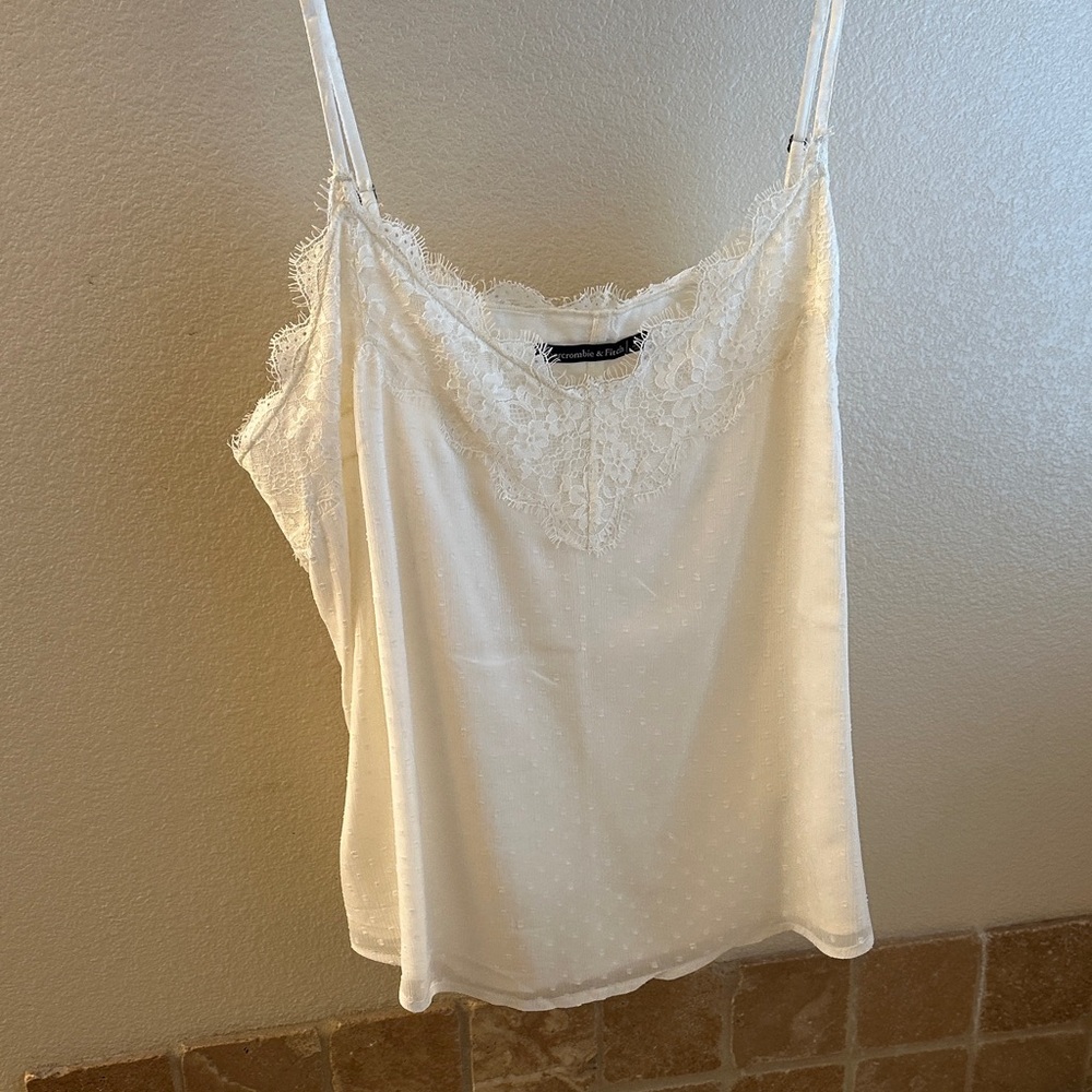 Abercrombie & Fitch Cream Lace Camisole